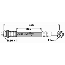 FBH7465 FIRST LINE Тормозной шланг