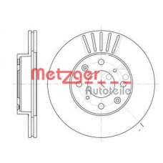 6369.10 METZGER Тормозной диск