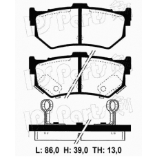 IBR-1800 IPS Parts Комплект тормозных колодок, дисковый тормоз