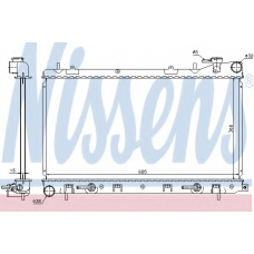 67715 NISSENS Радиатор, охлаждение двигателя