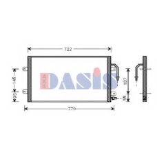 522610N AKS DASIS Конденсатор, кондиционер