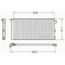 DCN09105 DENSO Конденсатор, кондиционер