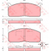 GDB233 TRW Комплект тормозных колодок, дисковый тормоз