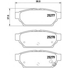 8DB 355 016-201 HELLA Комплект тормозных колодок, дисковый тормоз