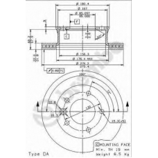 BS 8534 BRECO Тормозной диск