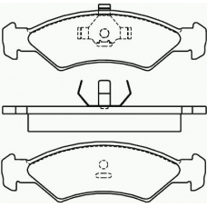 P 24 016 BREMBO Комплект тормозных колодок, дисковый тормоз