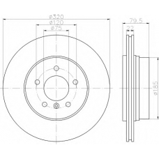 8DD 355 112-251 HELLA Тормозной диск