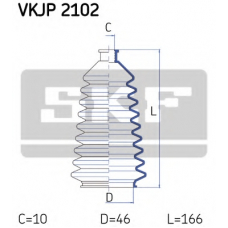 VKJP 2102 SKF Комплект пылника, рулевое управление