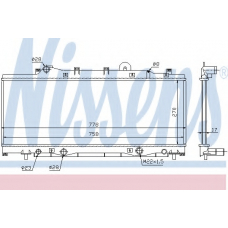 61797 NISSENS Радиатор, охлаждение двигателя