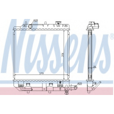 62459 NISSENS Радиатор, охлаждение двигателя