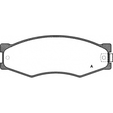 BPA0184.02 OPEN PARTS Комплект тормозных колодок, дисковый тормоз