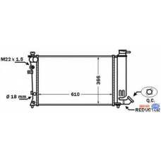 8MK 376 766-761 HELLA Радиатор, охлаждение двигателя