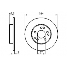 0 986 478 187 BOSCH Тормозной диск