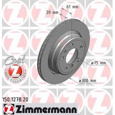 150.1278.20 ZIMMERMANN Тормозной диск