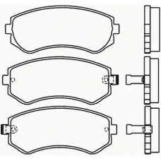 P 56 039 BREMBO Комплект тормозных колодок, дисковый тормоз