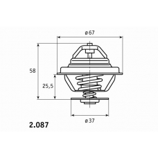 2.087.87.300 BEHR Термостат, охлаждающая жидкость