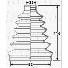 FCB6285 FIRST LINE Пыльник, приводной вал