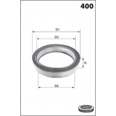 EL3850 MECAFILTER Воздушный фильтр