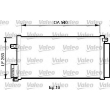 818192 VALEO Конденсатор, кондиционер