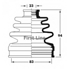 FCB6053 FIRST LINE Пыльник, приводной вал