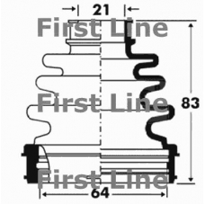 FCB2867 FIRST LINE Пыльник, приводной вал