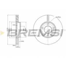 DBB014V BREMSI Тормозной диск