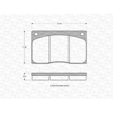 363702160870 MAGNETI MARELLI Комплект тормозных колодок, дисковый тормоз