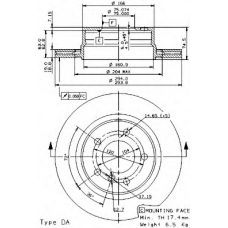 BS 8561 BRECO Тормозной диск