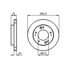 0 986 479 127 BOSCH Тормозной диск