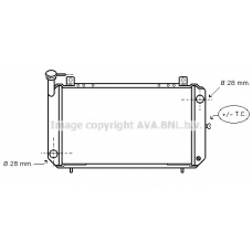 DNA2084 AVA Радиатор, охлаждение двигателя