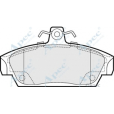 PAD659 APEC Комплект тормозных колодок, дисковый тормоз