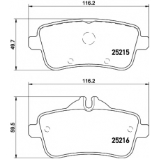 8DB 355 019-741 HELLA PAGID Комплект тормозных колодок, дисковый тормоз