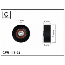 117-03 CAFFARO Паразитный / ведущий ролик, поликлиновой ремень