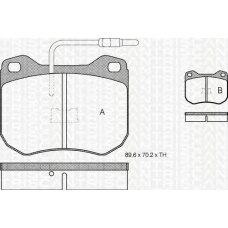 8110 10715 TRIDON Brake pads - front