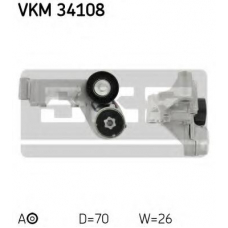 VKM 34108 SKF Натяжной ролик, поликлиновой  ремень