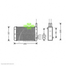 32-0316 KAGER Теплообменник, отопление салона