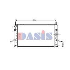 090820N AKS DASIS Радиатор, охлаждение двигателя
