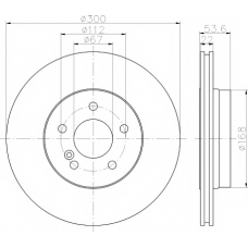 8DD 355 111-841 HELLA PAGID Тормозной диск