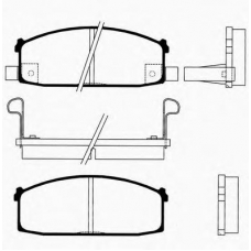 J PA-141AF JAPANPARTS Комплект тормозных колодок, дисковый тормоз