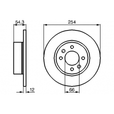 0 986 478 390 BOSCH Тормозной диск