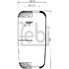15033 FEBI Сильфон пневматической рессоры