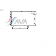 PE2094 AVA Радиатор, охлаждение двигателя