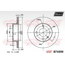 871050.6880 MAXTECH Тормозной диск