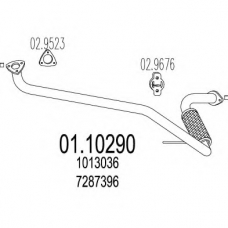 01.10290 MTS Труба выхлопного газа
