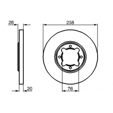 0 986 478 795 BOSCH Тормозной диск