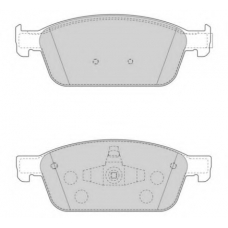 FD7575A NECTO Комплект тормозных колодок, дисковый тормоз