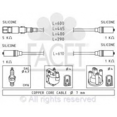 4.9667 FACET Комплект проводов зажигания