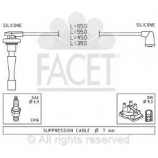 4.9709 FACET Комплект проводов зажигания