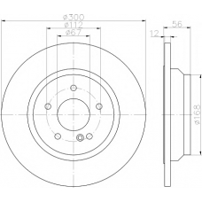 MDC2153 MINTEX Тормозной диск