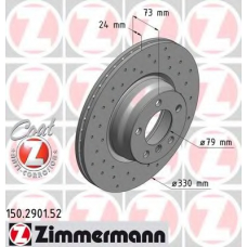 150.2901.52 ZIMMERMANN Тормозной диск